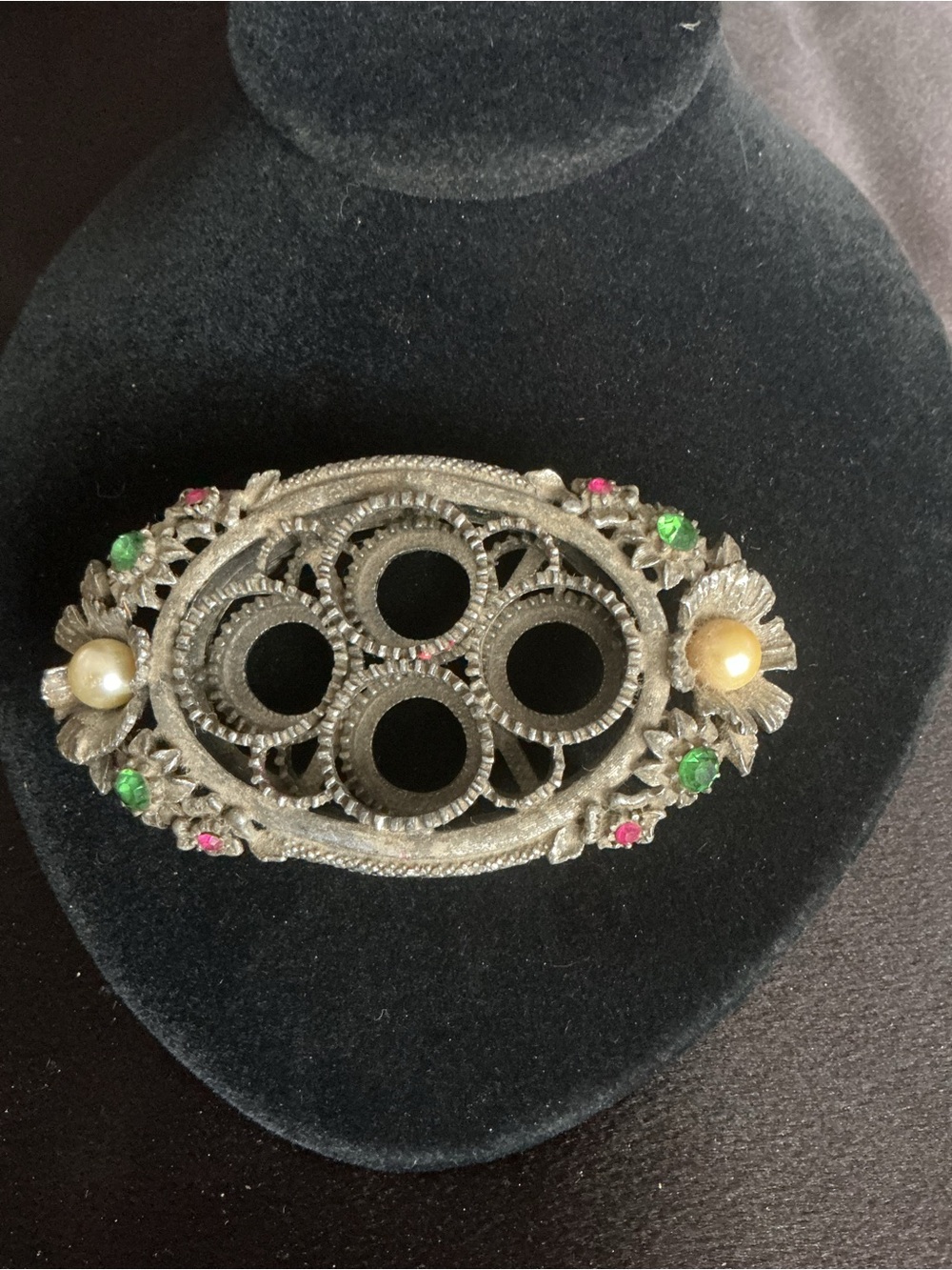 Vintage-Metal Vanity Lipstick Holder Florenza